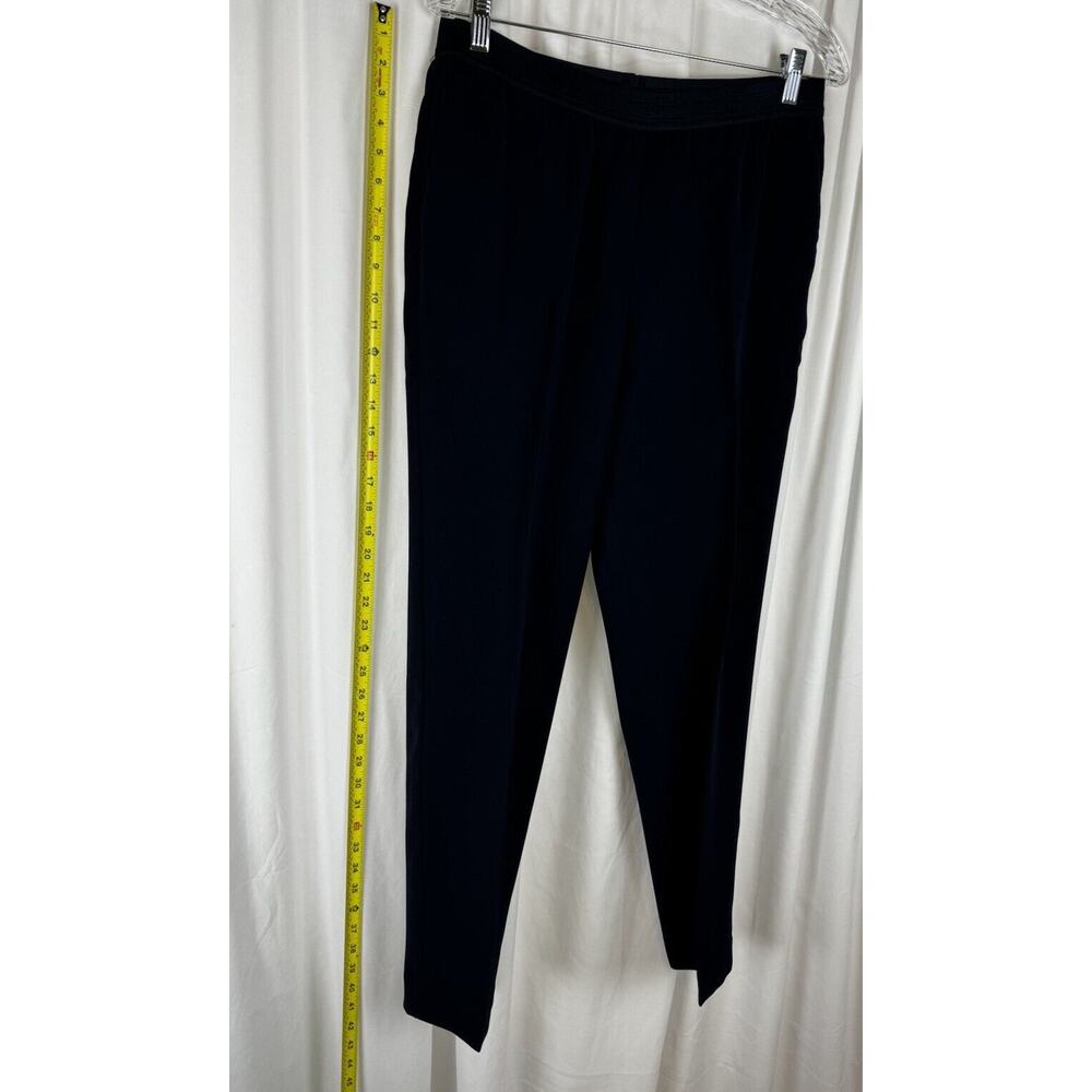 Ann Taylor Elastic Waist Dress Trousers Navy Blue 8 Professional 55-05 - Picture 8 of 16